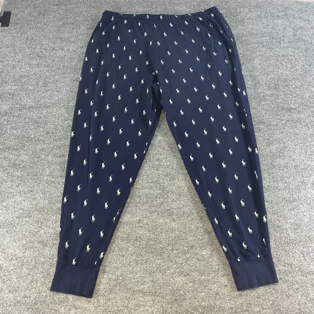 Polo Ralph Lauren Pajama Pants Mens XL Navy Pony Print Sleepwear Lounge